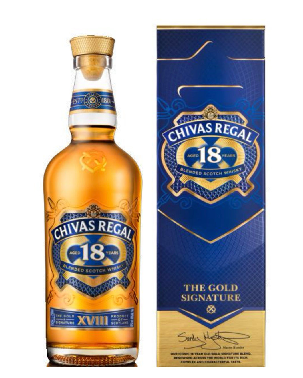 Chivas Regal Gold Signature 18 Year Old Blended Scotch Whisky Scotland
