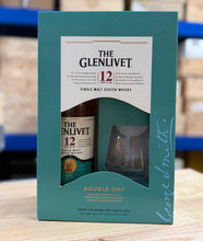 Load image into Gallery viewer, The Glenlivet 12 Year Old  Double Oak Single Malt Scotch Whisky, Speyside, Scotland  with Glass
