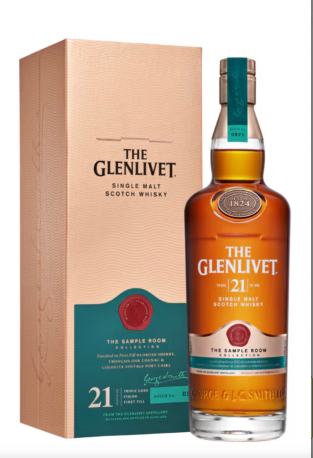 The Glenlivet 21 Years Old Single Malt Scotch Whisky, Speyside, Scotland
